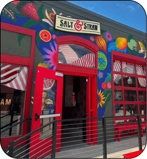 Salt & Straw colorful mural storefront